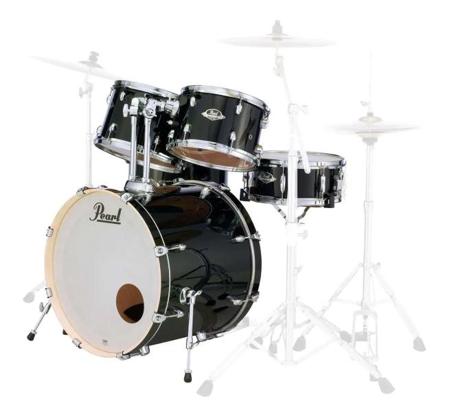 Imagem de Bateria Shell Pack Pearl Export 5 Peças EXX725SP/C31 Jet Bla