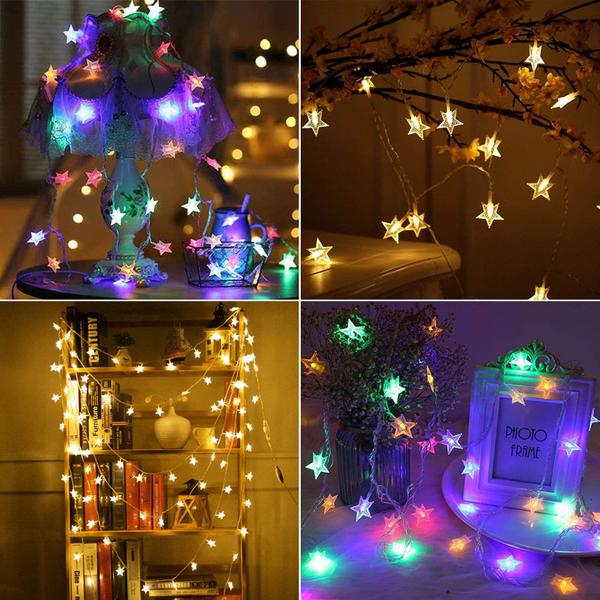 Imagem de Bateria Star Fairy Lights LAMPDREAM Abkshine 7,5 m 50LEDs