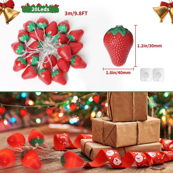 Imagem de Bateria String Lights SDOUBLEM 3M 20LED para frutas e morango