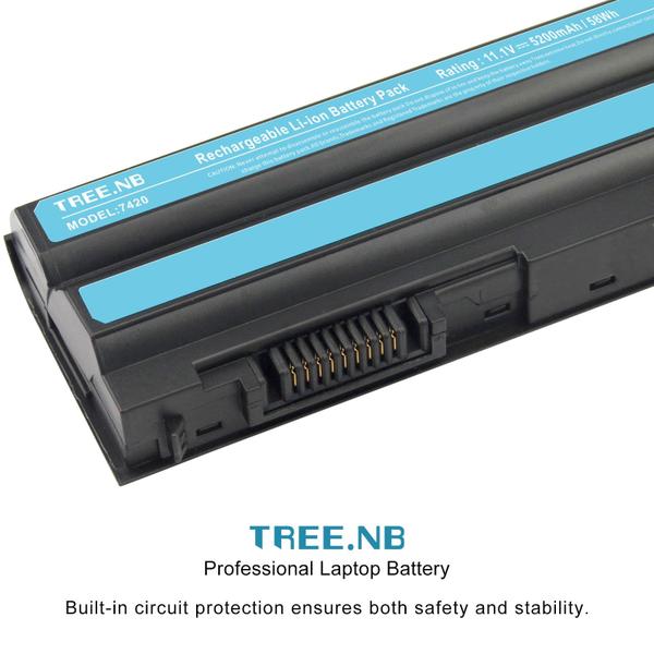 Imagem de Bateria TREE.NB T54F3 de alta capacidade de 5200mAh para Dell Latitude