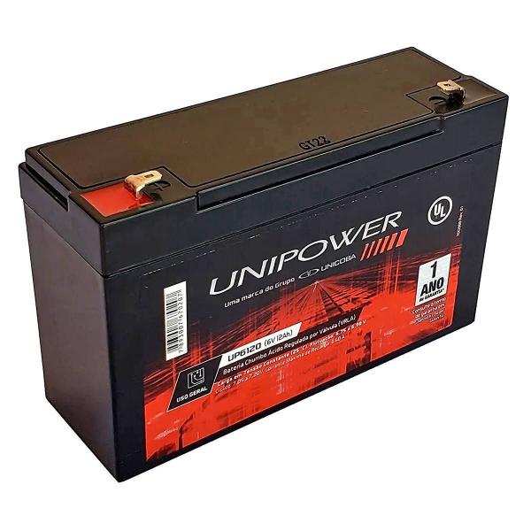 Imagem de Bateria Unipower UP6120 6V 12Ah SKD F187 Nao Automotiva