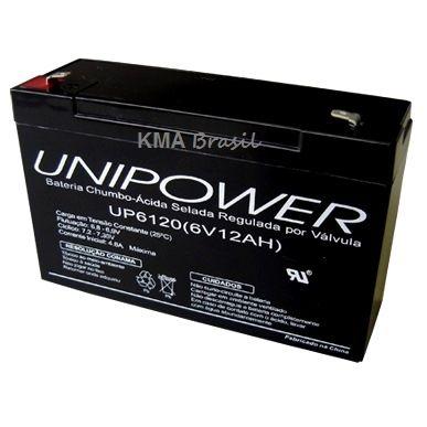 Imagem de Bateria Unipower UP6120 6V 12Ah SKD F187 Nao Automotiva