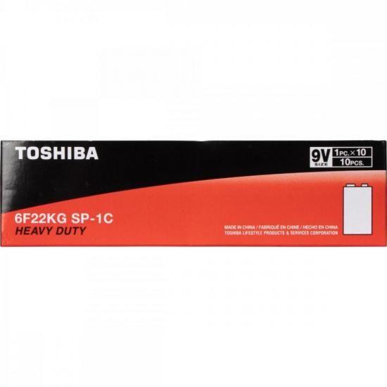 Imagem de Bateria Zinco 9V 6F22KG (C/10 Baterias) Toshiba - CXF / 10 F002