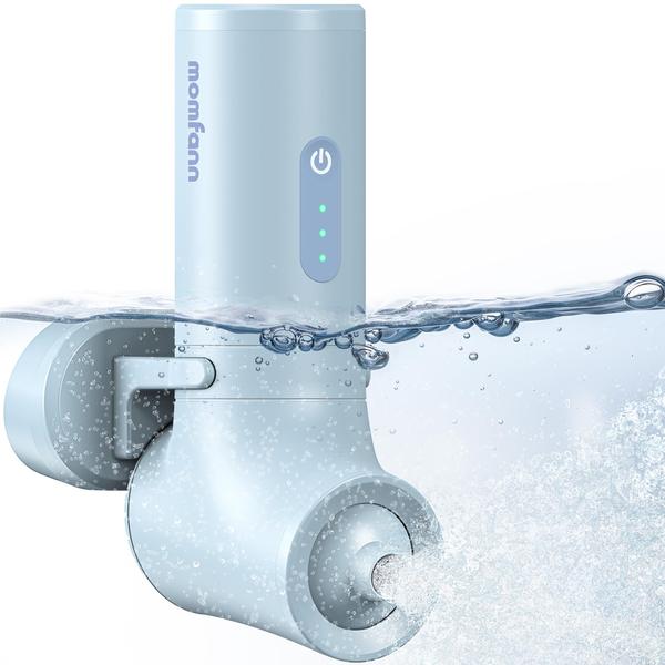 Imagem de Bath Jet Spa MOMFANN sem fio portátil com velocidade de 3 níveis, azul