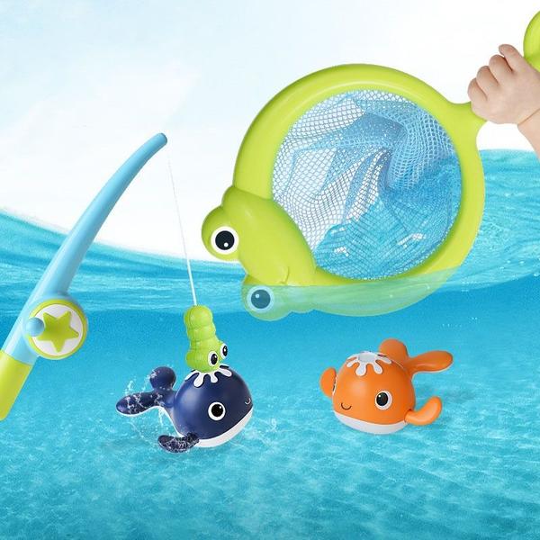 Imagem de Bath Toy Wokex Magnetic Fishing Game Swimming Whale