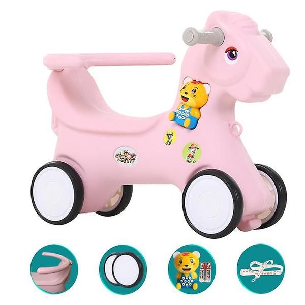 Imagem de Batido de bebê Rocking Horse Wokex para crianças de 1 a 3 anos rosa