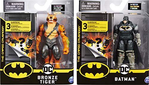 Imagem de Batman 4 polegadas e Bronze Tiger Action Figures com 6 acessórios misteriosos