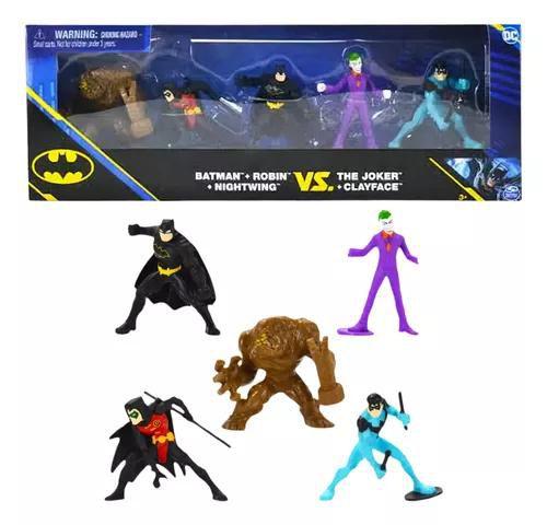 Batman Dc Pack de Batalha com 5 Figuras 5cm - Sunny Imagem de Batman Dc Pack de Batalha com 5 Figuras 5cm - Sunny