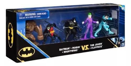 Batman Dc Pack de Batalha com 5 Figuras 5cm - Sunny Imagem de Batman Dc Pack de Batalha com 5 Figuras 5cm - Sunny