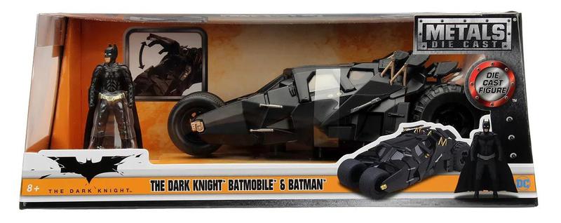 Imagem de Batmóvel Dark Night 2008 Tumbler com boneco Batman 1/24 Jada