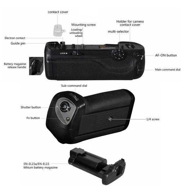 Imagem de Battery Grip MB-D18 para Nikon D850 com controle remoto