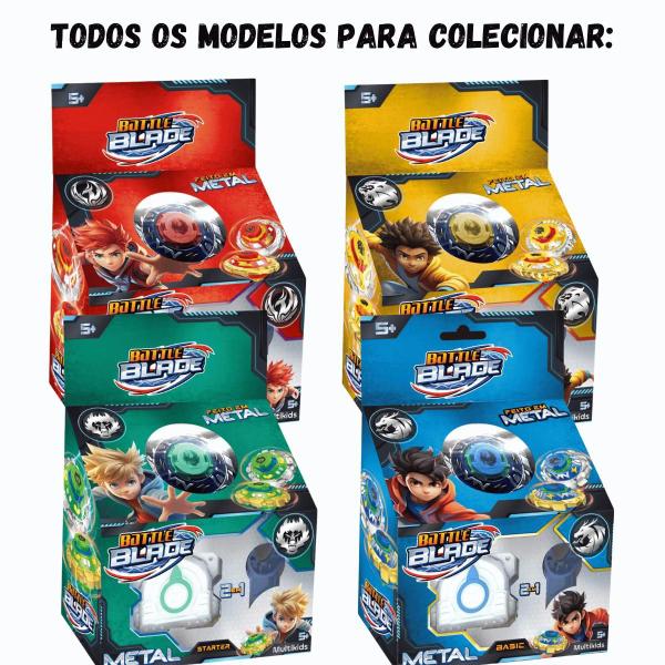 Imagem de Battle Blades Starter Pack Azul 2 em 1 Metal Multikids