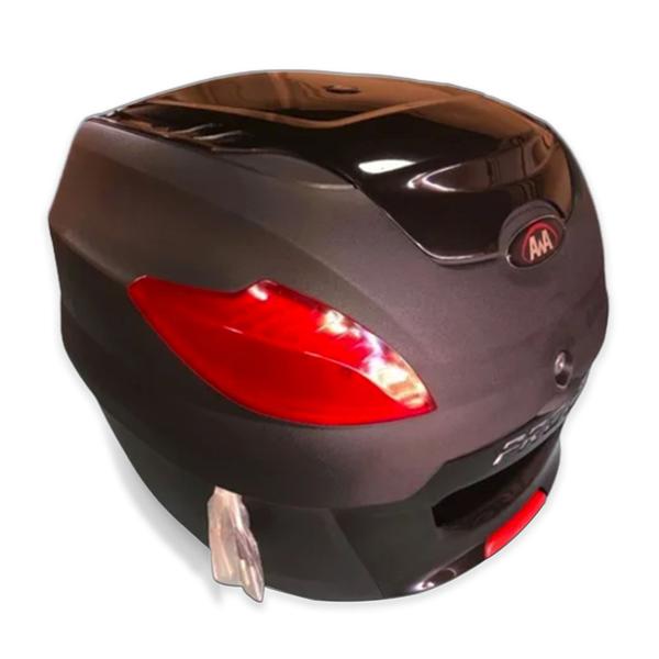 Baú 29 Litros Awa Proos + Bagageiro Fazer 150 2014+ Imagem de Baú 29 Litros Awa Proos + Bagageiro Fazer 150 2014+