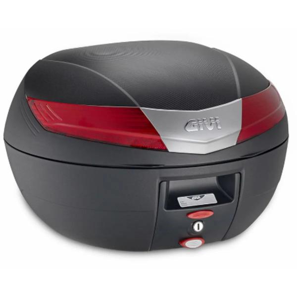 Imagem de Baú 40L Givi Monokey V40n Lente Vermelha + Base E250 Givi