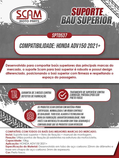 Imagem de Baú 41 litros Awa Proos com Bagageiro para Honda ADV 150 2021+