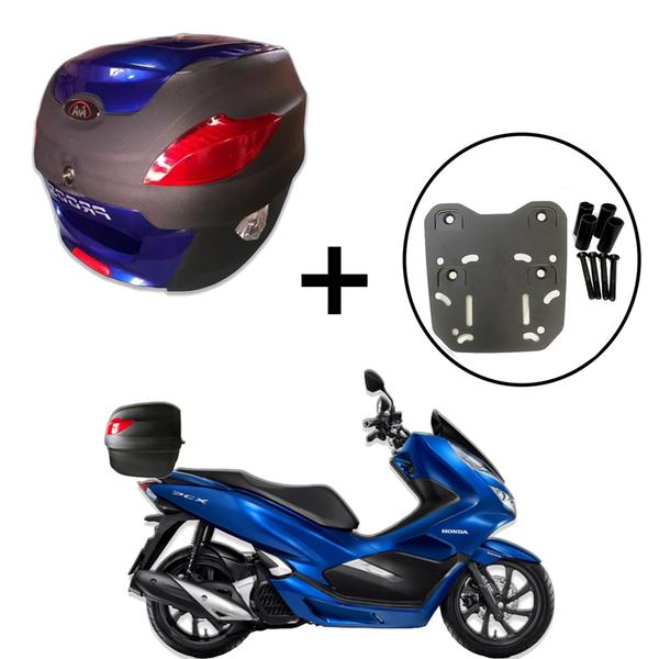 Baú 41 litros Awa Proos com Bagageiro para PCX 150 160 2013-2023 Imagem de Baú 41 litros Awa Proos com Bagageiro para PCX 150 160 2013-2023