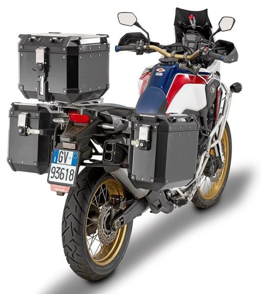 Imagem de Bau bauleto outback traseiro preto 42l obkn42b himalayan tiger1200 f850 crf 1100lr nc + base m5 givi