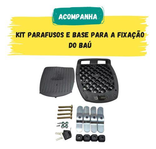 Imagem de Bau Bauleto Para Moto 41 Litros Com Base Universal Awa Proos