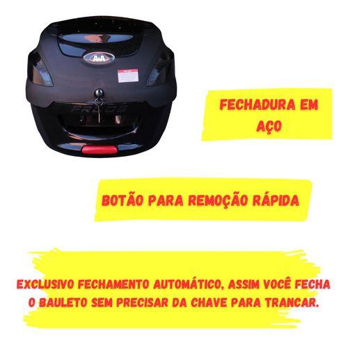 Imagem de Bau Bauleto Para Moto 41 Litros Com Base Universal Awa Proos