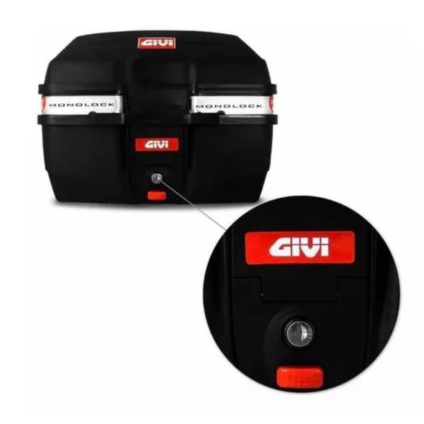 Imagem de Baú Bauleto para Moto Givi Monolock E27m Traffic Universal 27 Litros