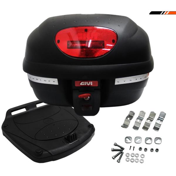 Imagem de Bau Bauleto Para Motos Point 33 Litros Monolock Preto Givi