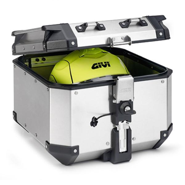 Imagem de Baú Givi Monokey Traseiro Trekker Outback 42L Obkn42a Prata