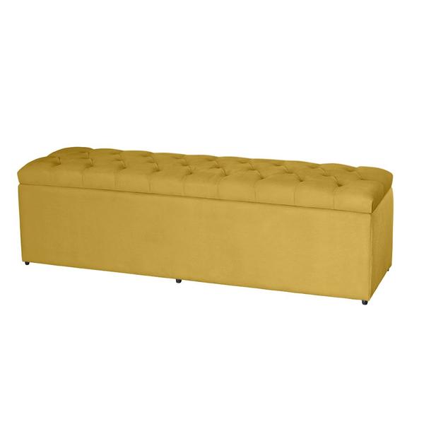 Imagem de Baú Jade 158Cm Calçadeira Estofada Suede Diversas Cores