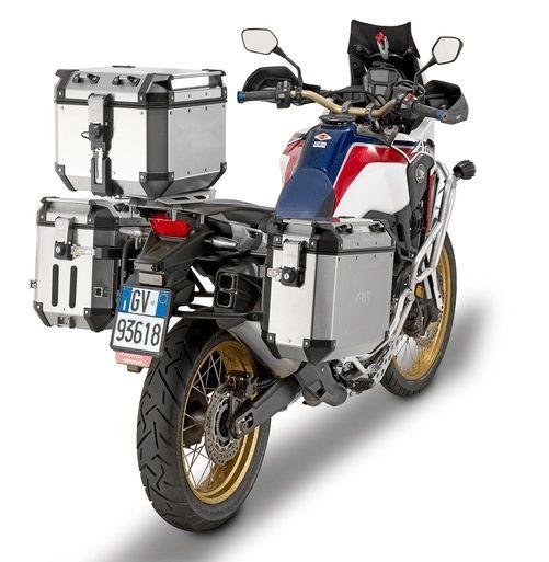 Imagem de BAU mala MOTO 42L OUTBACK TRASEIRO ALUMINIO POLIDO GIVI OBKN42A-BR bmw gs tiger triumph