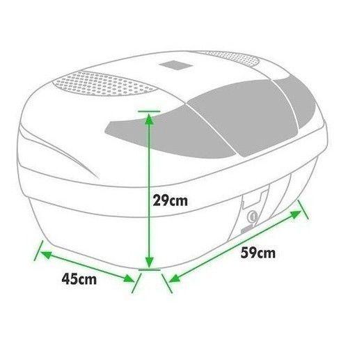 Imagem de Baú Moto Bauleto Pro Tork 45 Litros Smart Box Maleiro Para 2 Capacetes