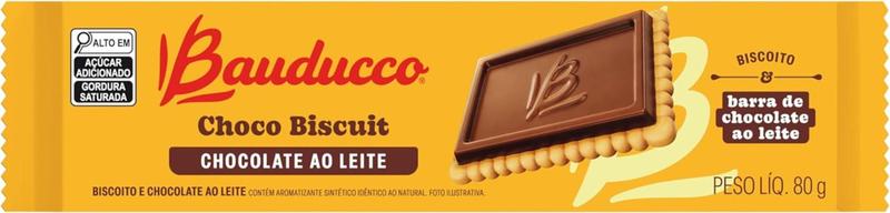 Imagem de Bauducco Choco Biscuit Chocolate Ao Leite 80 gramas