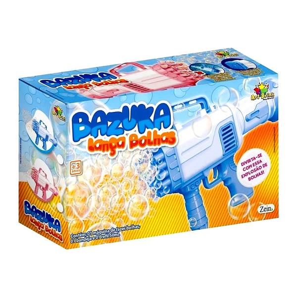 Bazuca Solta Bolinhas de Sabão Automático Meninas + 1L Refil - Art Brink Imagem de Bazuca Solta Bolinhas de Sabão Automático Meninas + 1L Refil