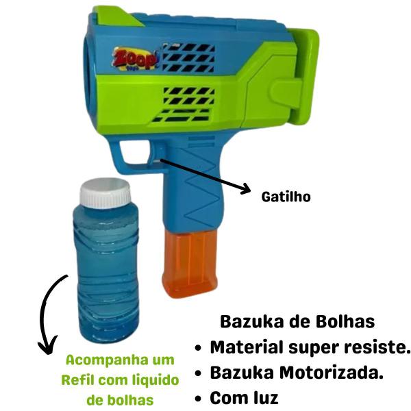 Imagem de Bazuka Automática Fábrica De Bolhas De Sabão Luz Zoop Toys