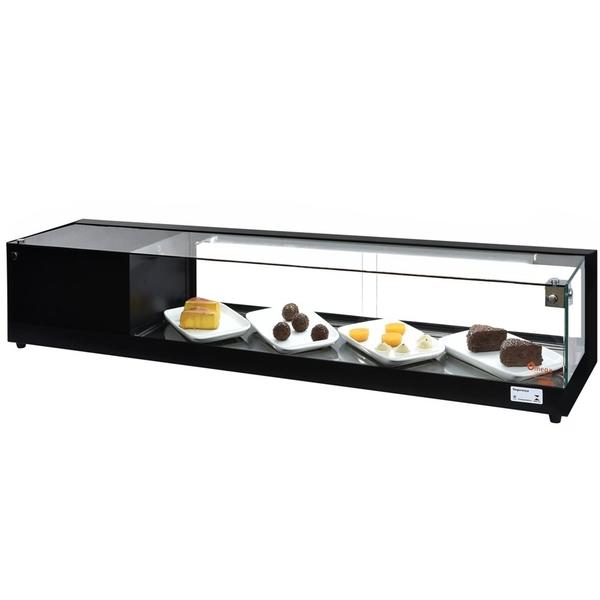 Imagem de BC-VFRD1500 - Beta Vitrine Refrigerada para doces Preta 1,50m - 220V - Omega - Comercial