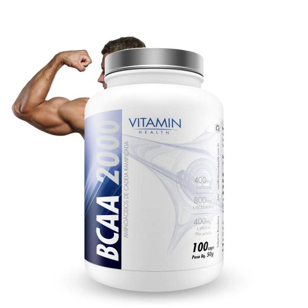 Imagem de BCAA 2000 Potencialize seu Treino com  100 Cápsulas Vitamin Health 3890