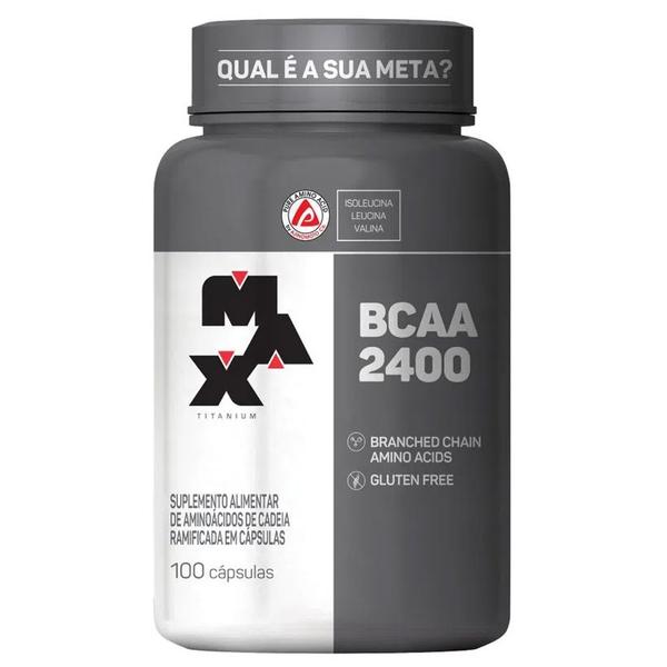 Imagem de BCAA 2400 100 cápsulas - 2 unidades - Max Titanium