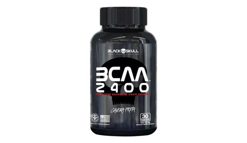 Imagem de BCAA 2400 30 Cápsulas Caveira Preta Black Skull