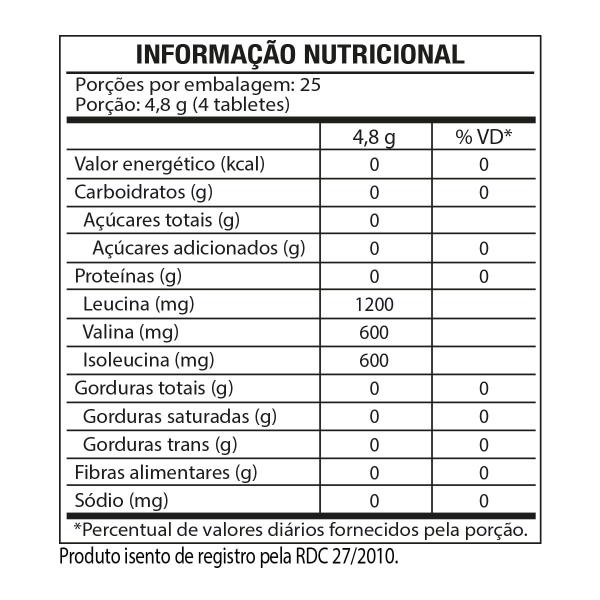 Imagem de Bcaa 2400 - aminoácidos - 100 tablets