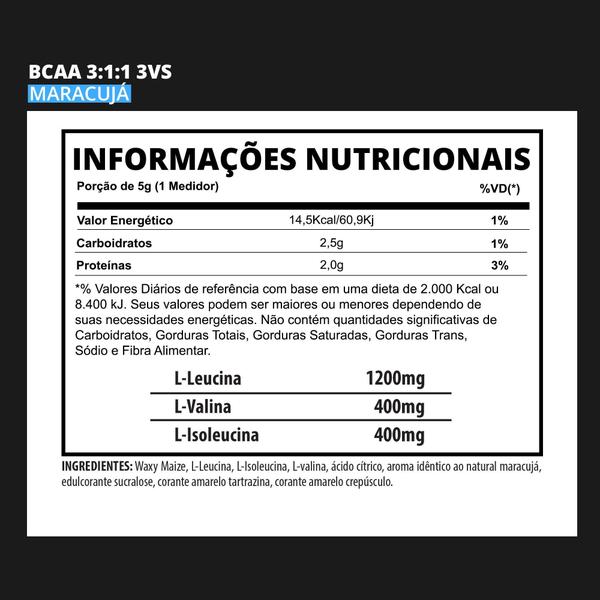 Imagem de Bcaa 3:1:1 300g Natural - 3VS Nutrition