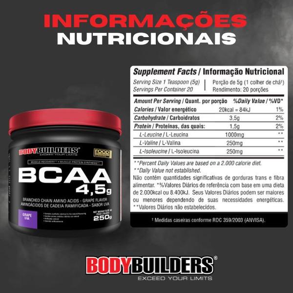 Imagem de BCAA 4.5 POWDER - 250g - Bodybuilders