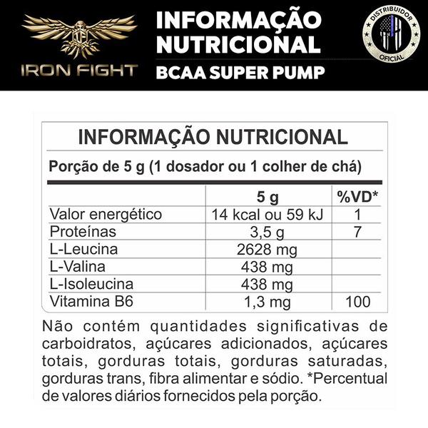 Imagem de Bcaa 6:1:1 - Super Pump - Pote 150g Em Pó - Profit