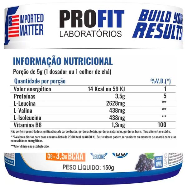 Imagem de Bcaa 6.1.1 Super Pump Powder - 150g - Profit Labs