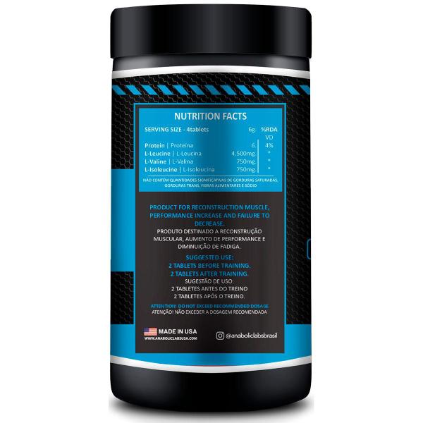 Imagem de Bcaa 6g muscle building 120 cápsulas 60 doses - anabolic labs