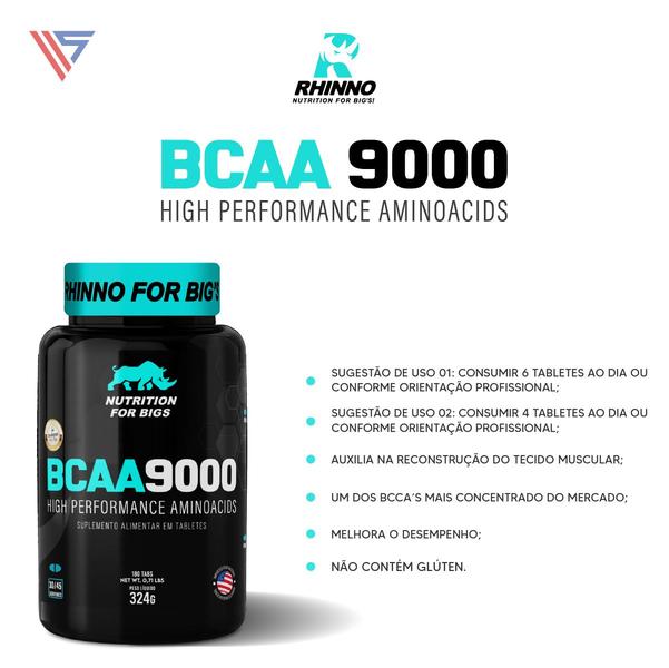 Imagem de BCAA 9000 180 Tabletes Nutrition For Bigs