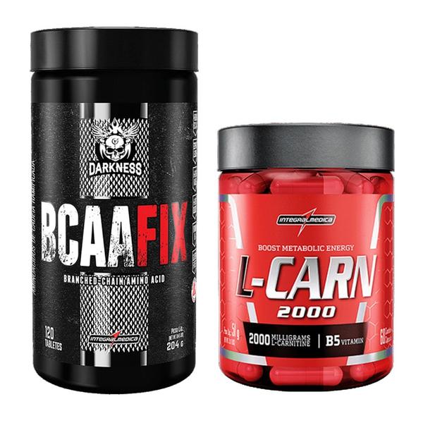 Imagem de Bcaa Fix 120 Tabs + L-Carnitina 60 Caps IntegralMedica