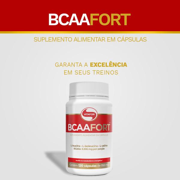 Imagem de BCAA FORT 950mg 120 CÁPSULAS  VITAFOR