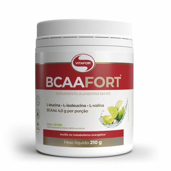 Imagem de BCAA Fort em Pó Sabor Limão 210g - Vitafor