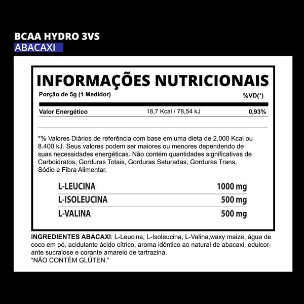 Imagem de Bcaa Hydro 300G Abacaxi 3Vs Nutrition