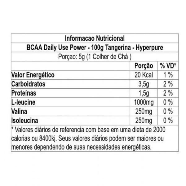 Imagem de Bcaa powder 100 g - hyperpure (tangerina)