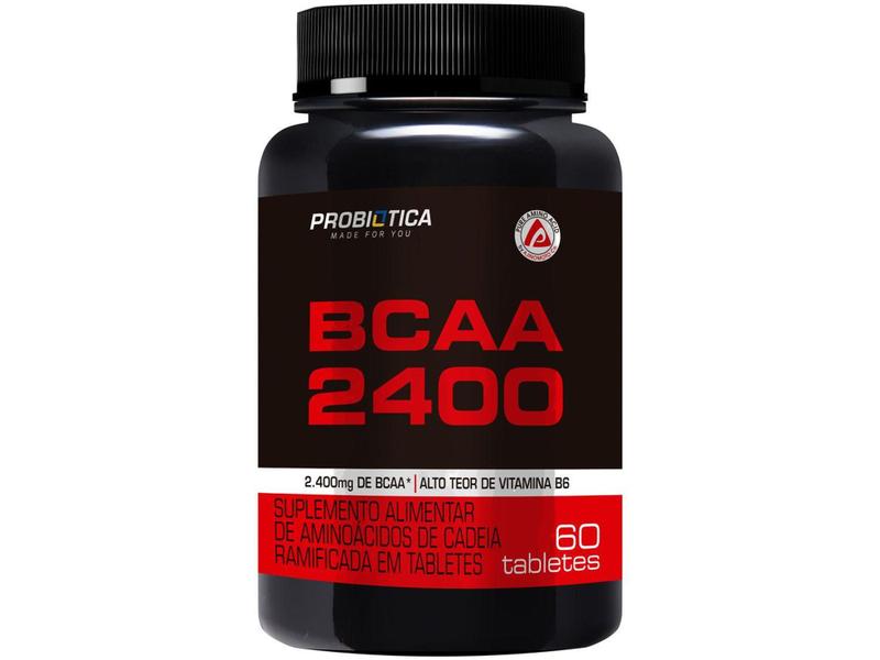 Imagem de BCAA Probiótica 2400 em Tabletes 60 Tabletes - sem Sabor