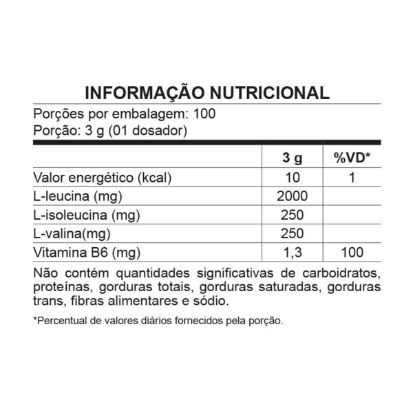 Imagem de BCAA TCM Vitamina B6 Sabor Limão 300g Nutrata